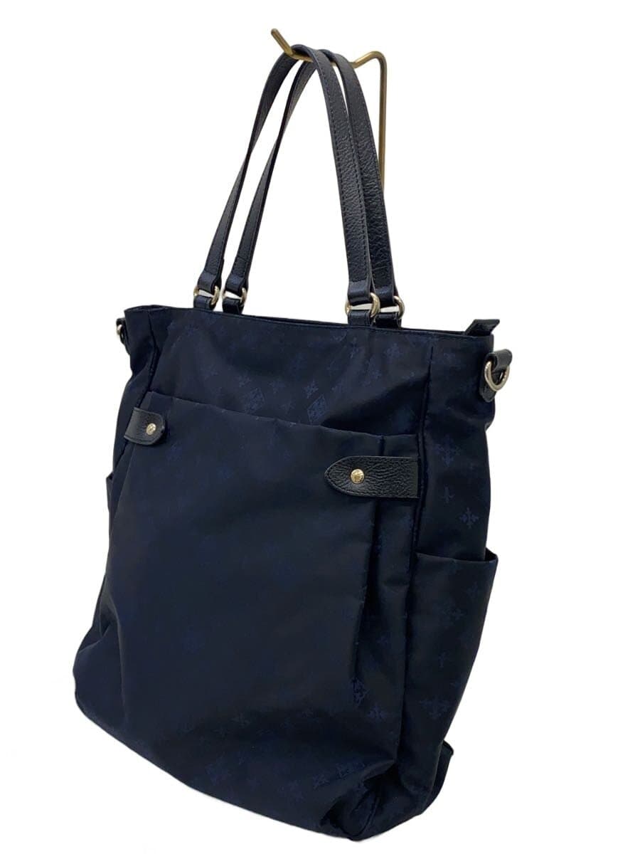 Russet Shoulder Bag Nylon Navy All-over Print 2