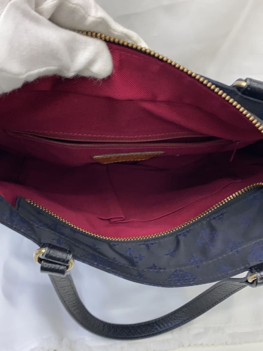 Russet Shoulder Bag Nylon Navy All-over Print 6