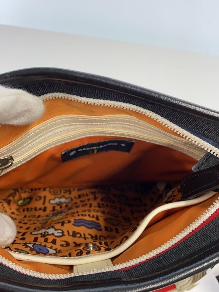 CASTELBAJAC Shoulder Bag Leather BLK 6