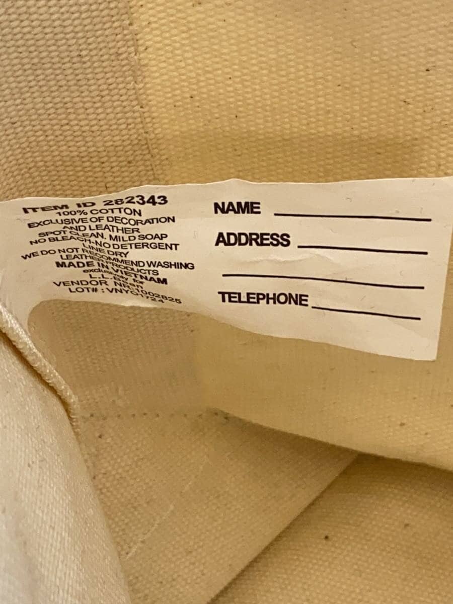 L.L.Bean Handbag Canvas CRM 282343 8