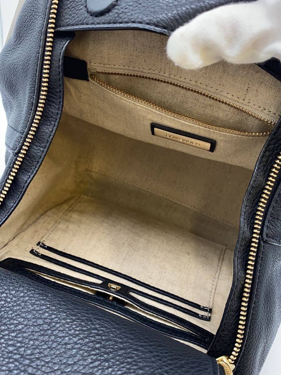 TORY BURCH Tote Bag Leather BLK Solid 10005608 6