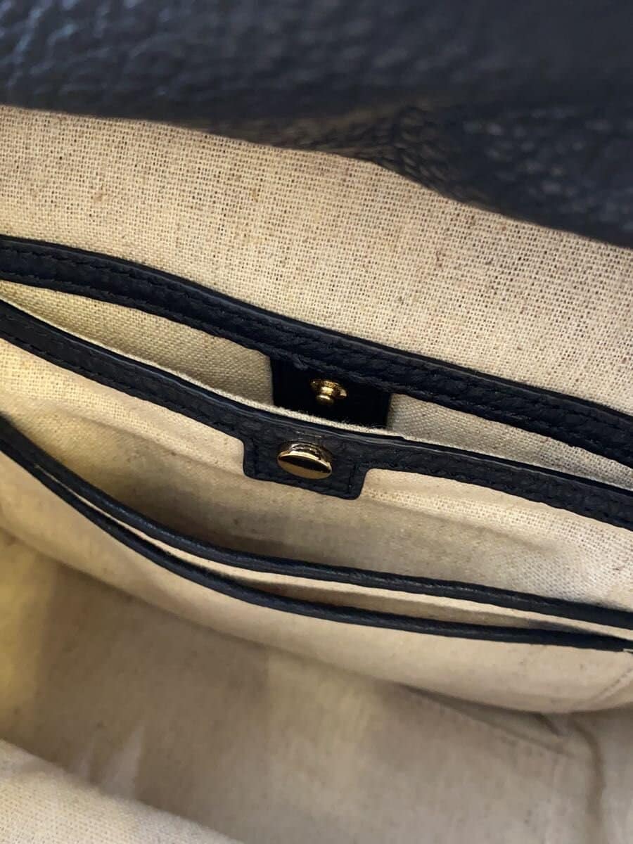 TORY BURCH Tote Bag Leather BLK Solid 10005608 7