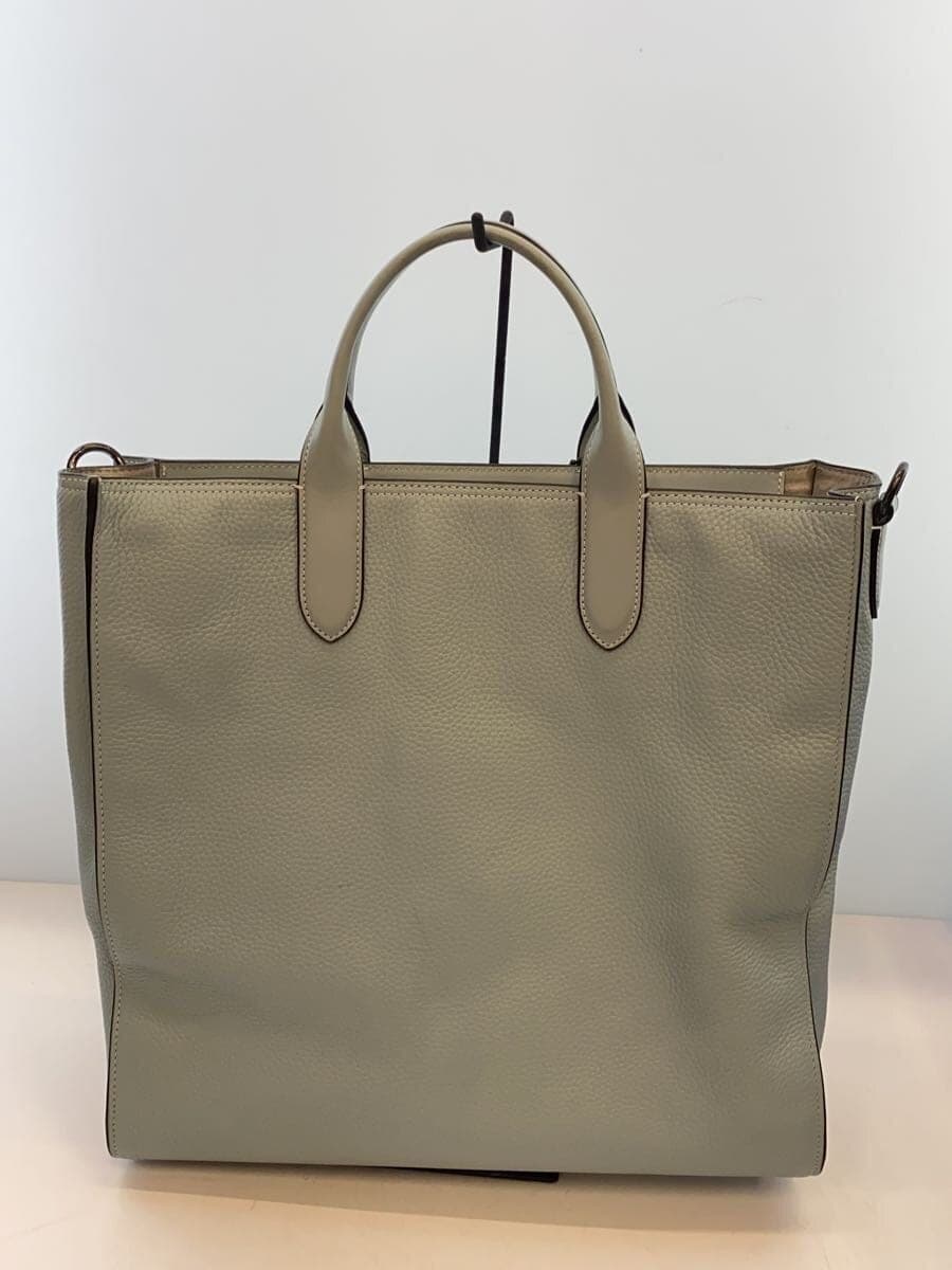 COACH Gotham Tall Shoulder Bag Leather Blue C8342 3