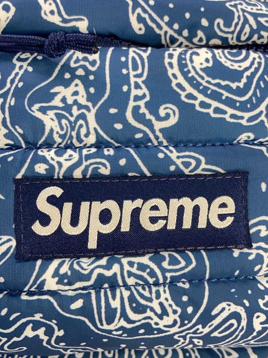 SupremePUFFER BACKPACK 22AW Backpack Rucksack BLU Paisley All-over pattern 5