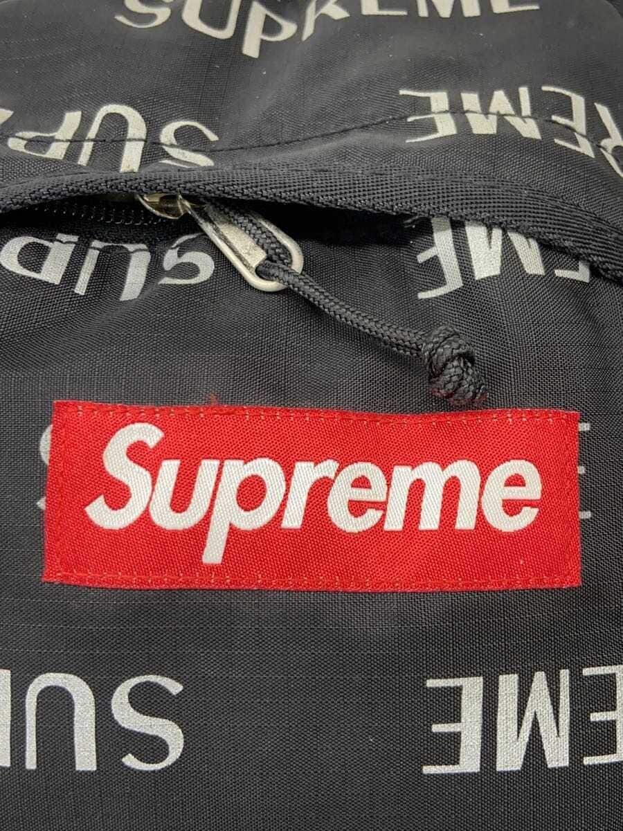 Supreme16AW Reflective Repeat Backpack Backpack Nylon BLK All Over Pattern 6