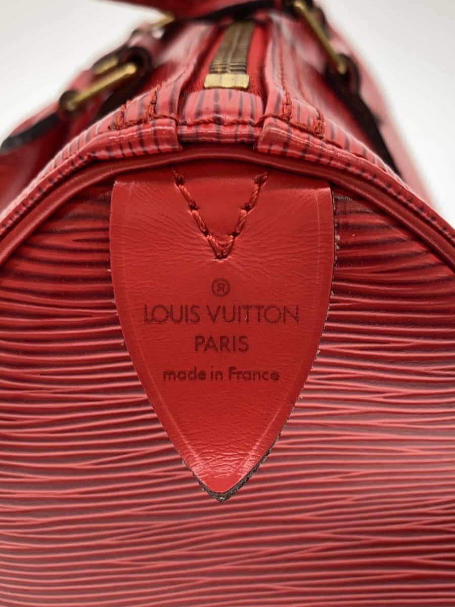LOUIS VUITTON Speedy 30_Epi Leather RED 5