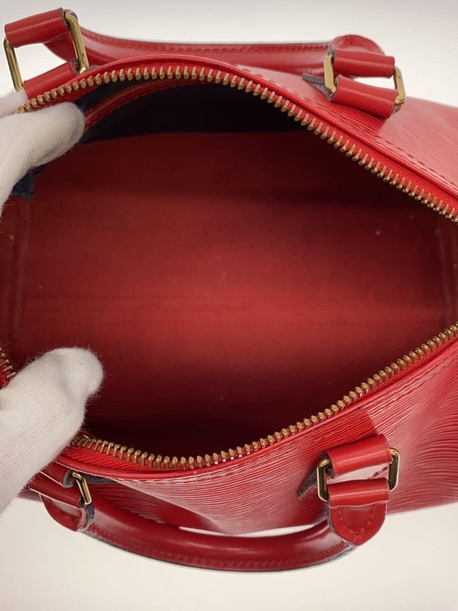 LOUIS VUITTON Speedy 30_Epi Leather RED 6