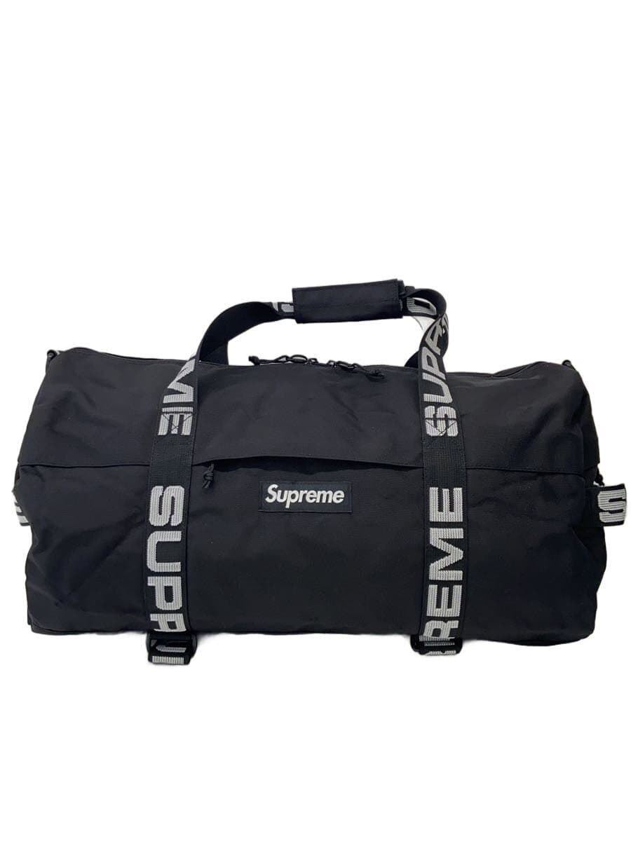 Supreme 18SS Duffle Bag Boston Bag Polyester BLK Solid Color