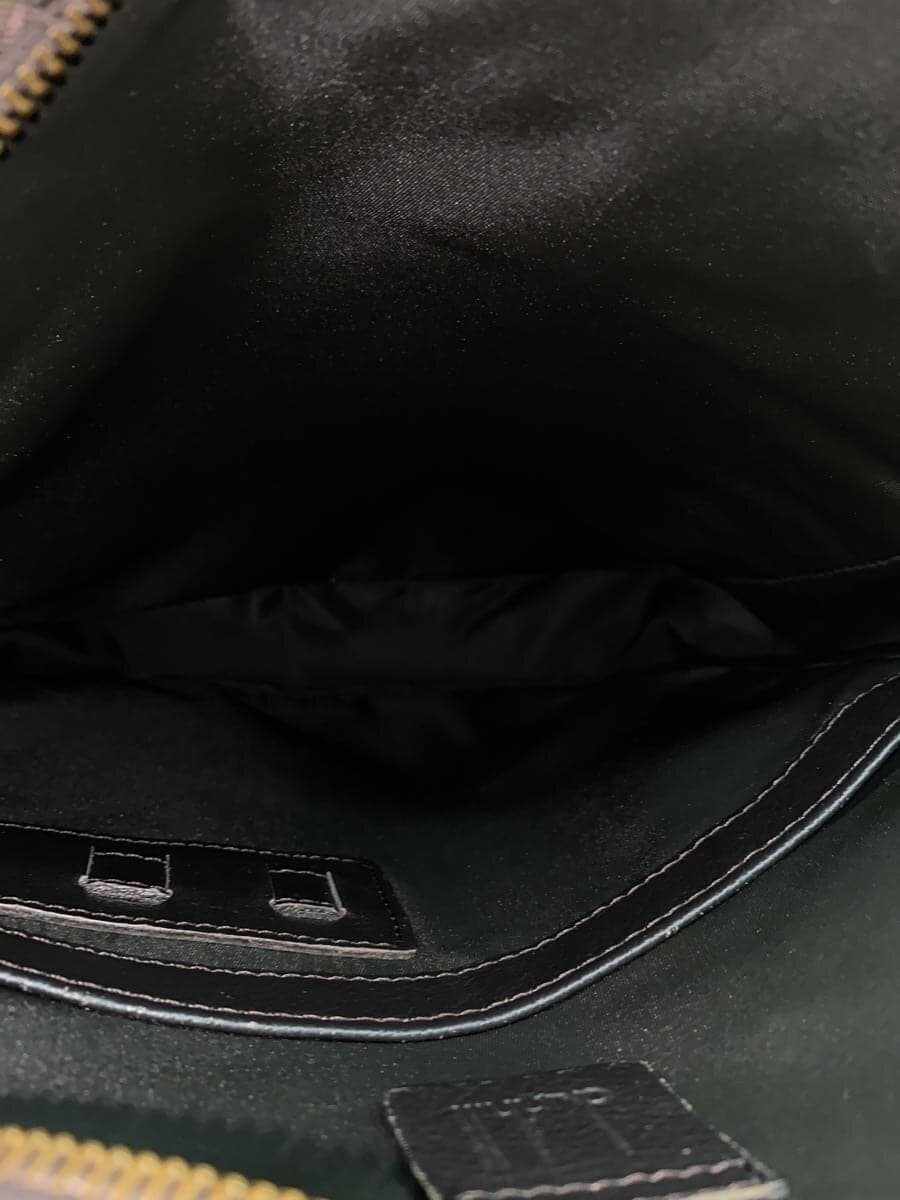 dunhill Shoulder Bag Leather BRW All Over Pattern f-19928 6