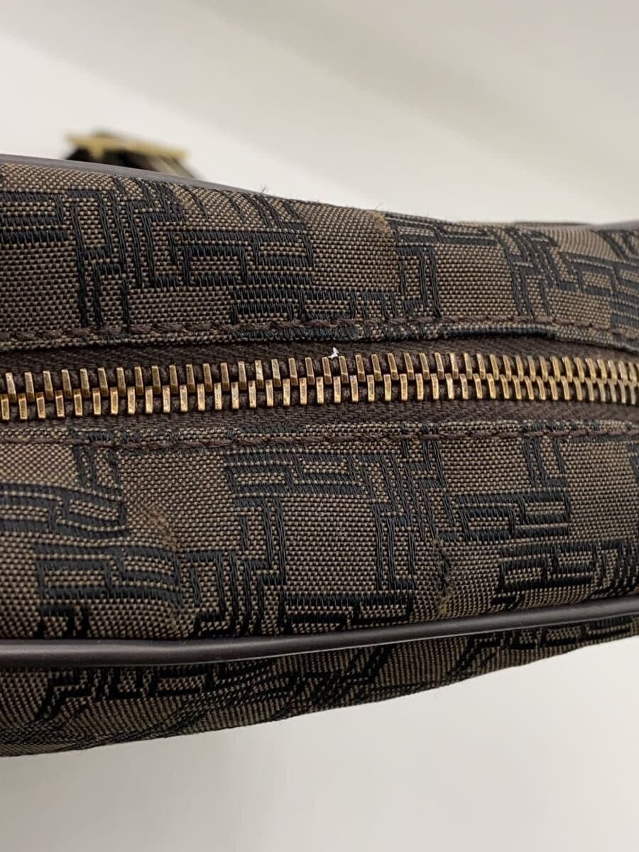 dunhill Shoulder Bag Leather BRW All Over Pattern f-19928 9