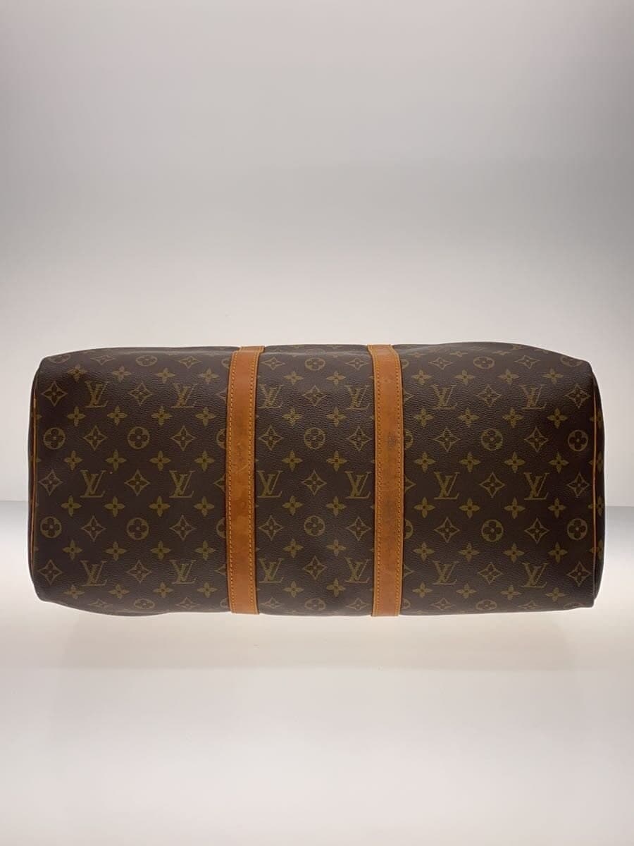 LOUIS VUITTON Keepall 50_Monogram Canvas PVC BRW 4