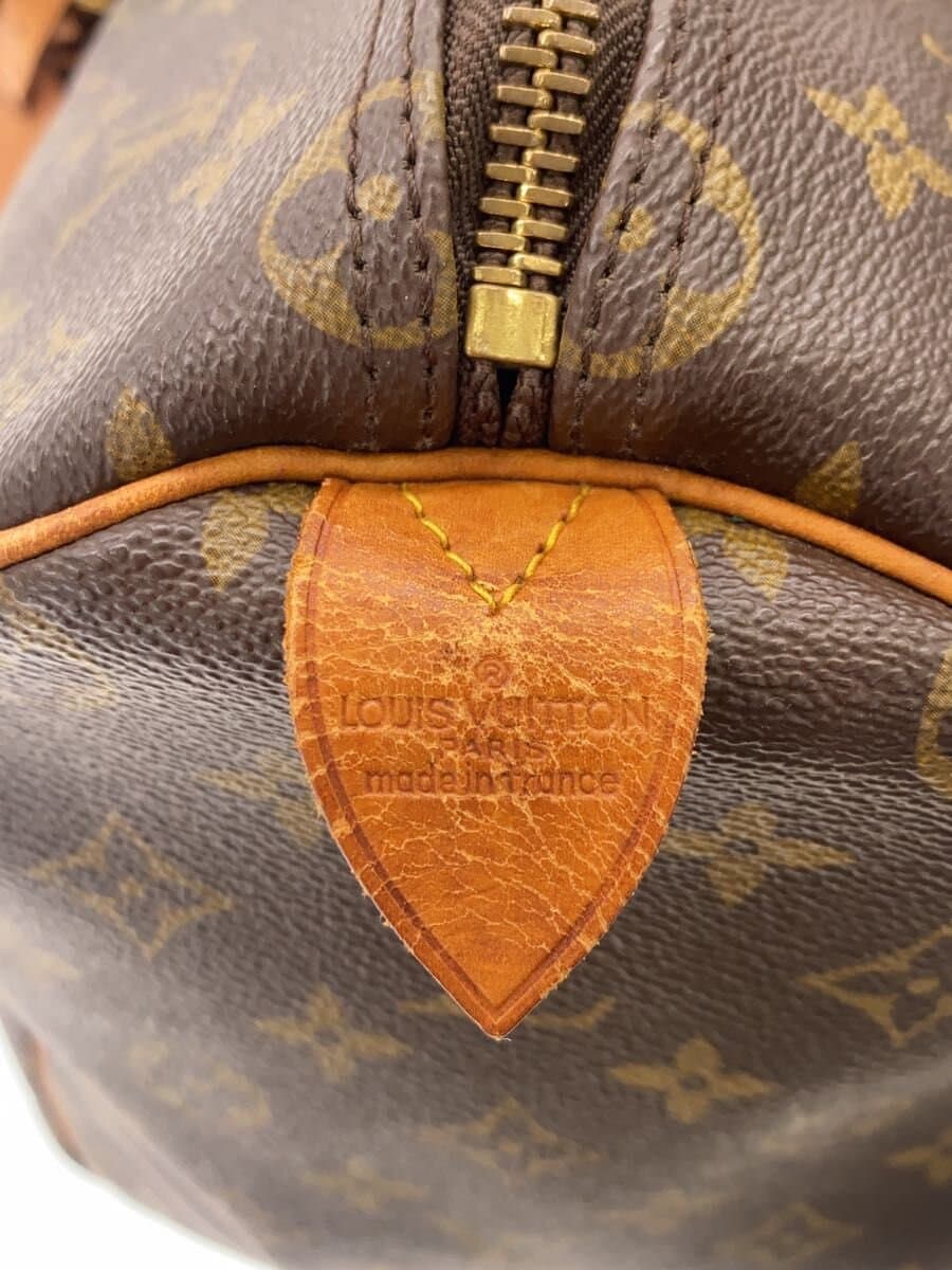LOUIS VUITTON Keepall 50_Monogram Canvas PVC BRW 5