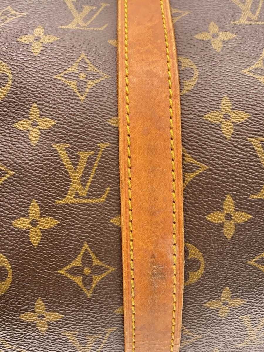 LOUIS VUITTON Keepall 50_Monogram Canvas PVC BRW 8