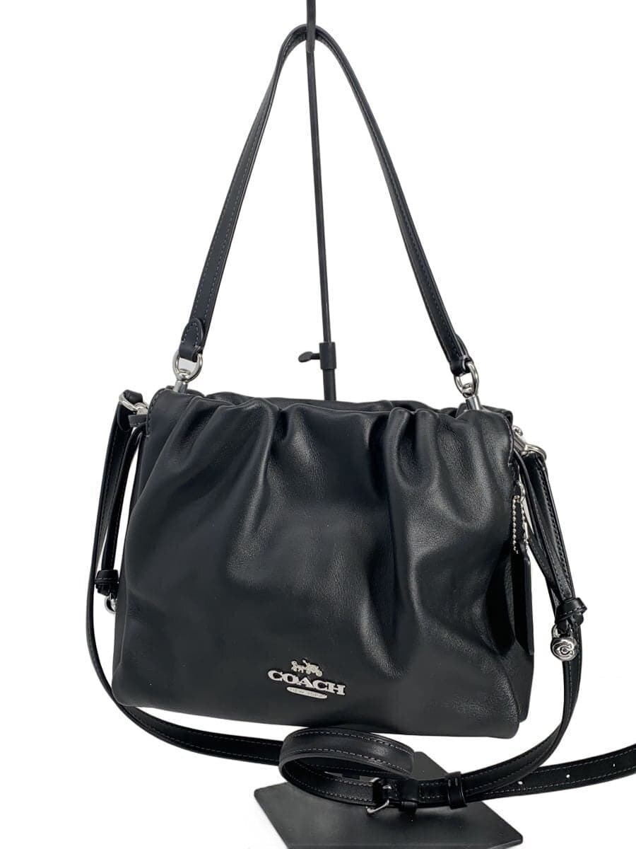 COACH Shoulder Bag Leather BLK Solid F2480-CT763
