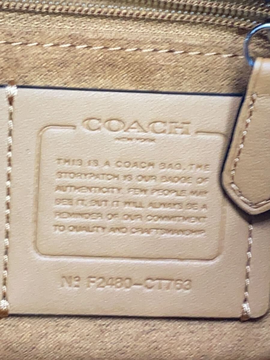 COACH Shoulder Bag Leather BLK Solid F2480-CT763 5