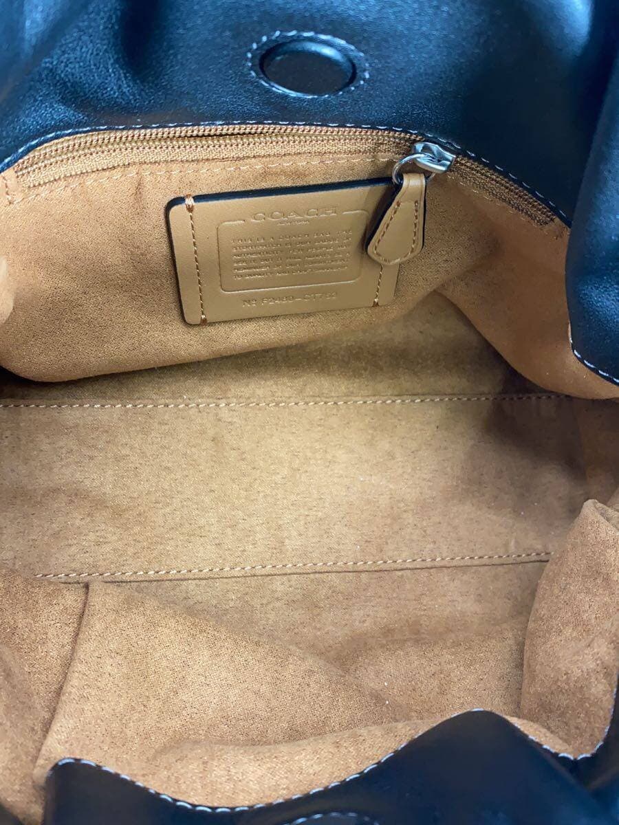 COACH Shoulder Bag Leather BLK Solid F2480-CT763 6