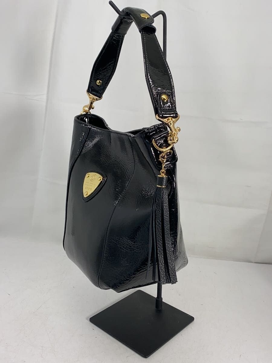 ATAO Shoulder Bag Patent Leather BLK Solid 2
