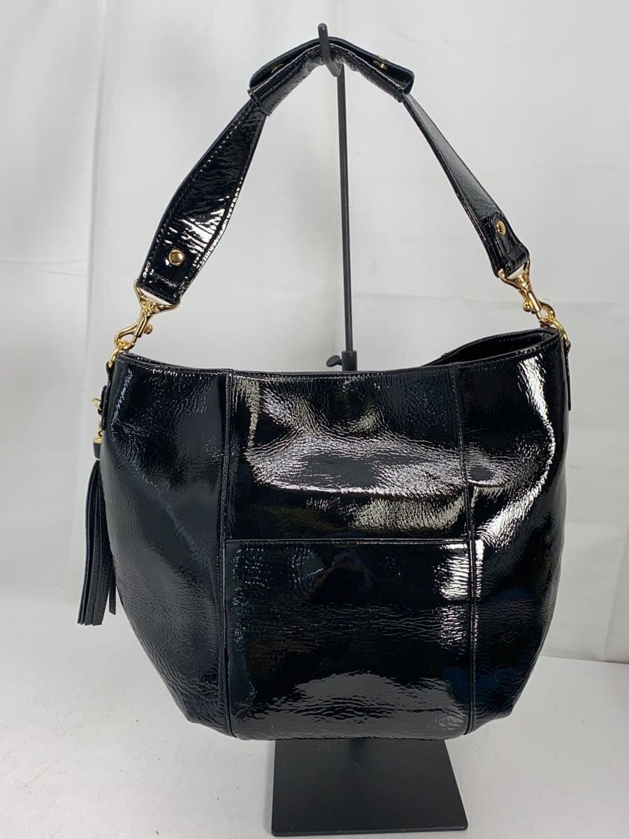 ATAO Shoulder Bag Patent Leather BLK Solid 3