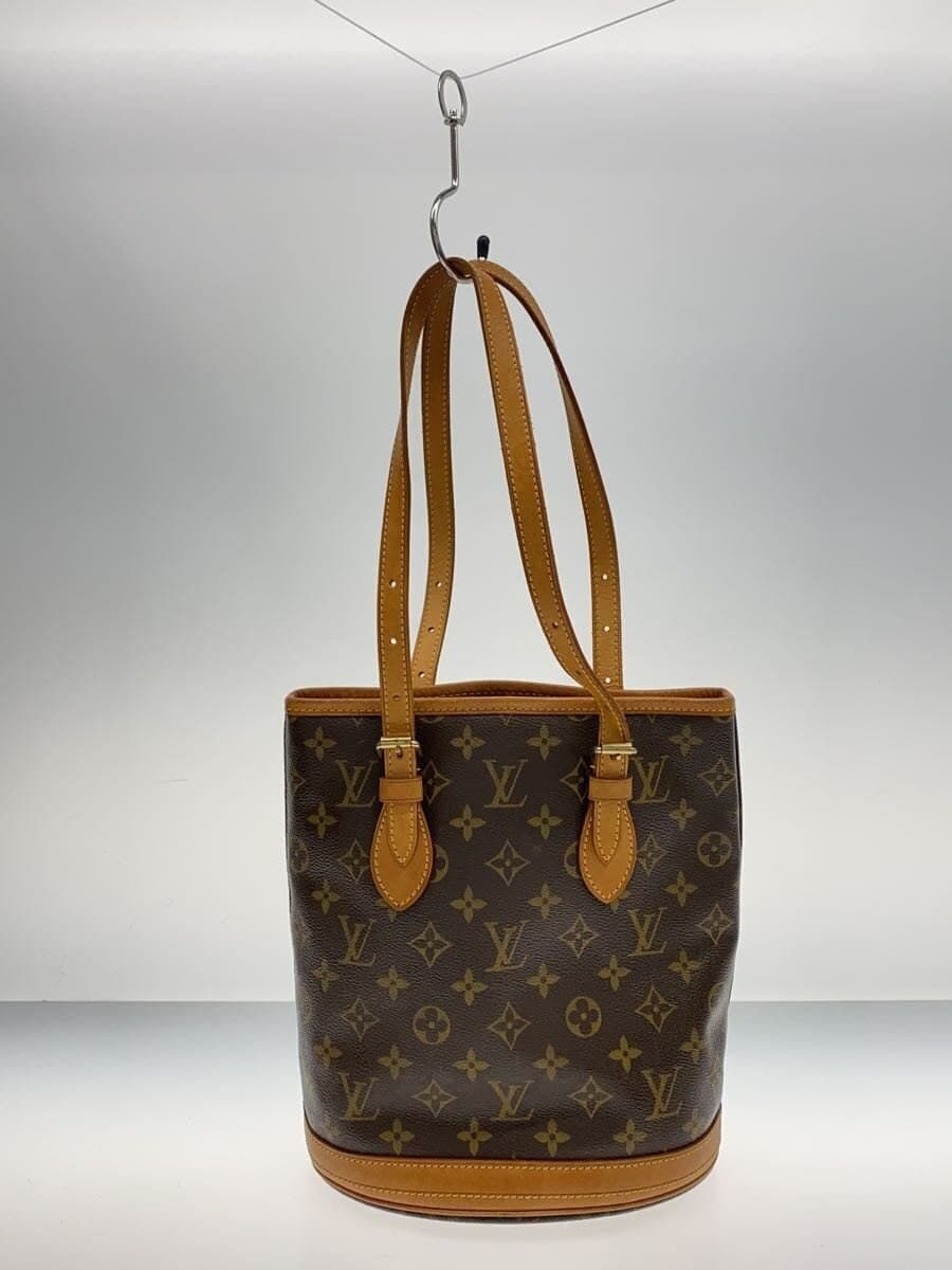 LOUIS VUITTON Petit Baguette_Monogram Canvas PVC BRW All-over Print M42238 3