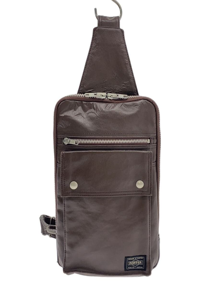 PORTER Shoulder Bag Leather BRW Solid 707-06127