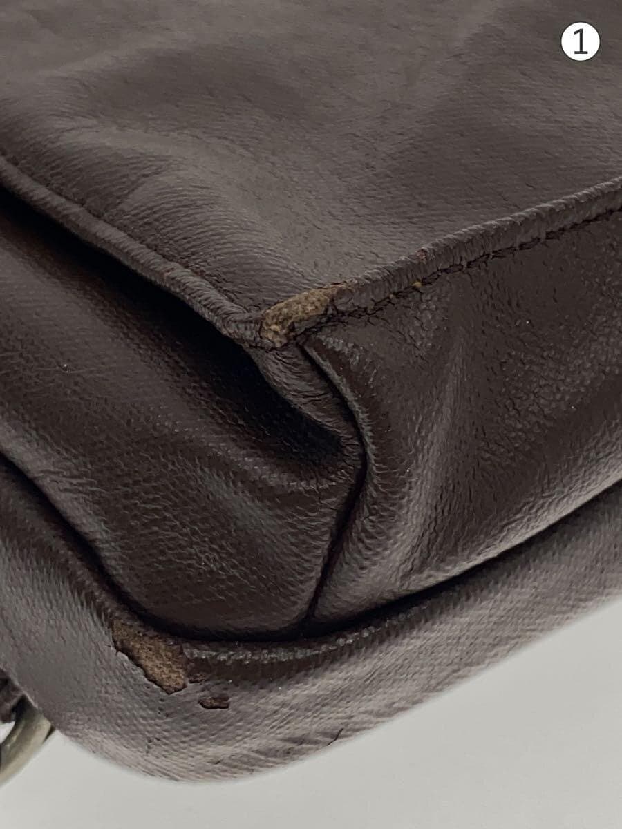 PORTER Shoulder Bag Leather BRW Solid 707-06127 7