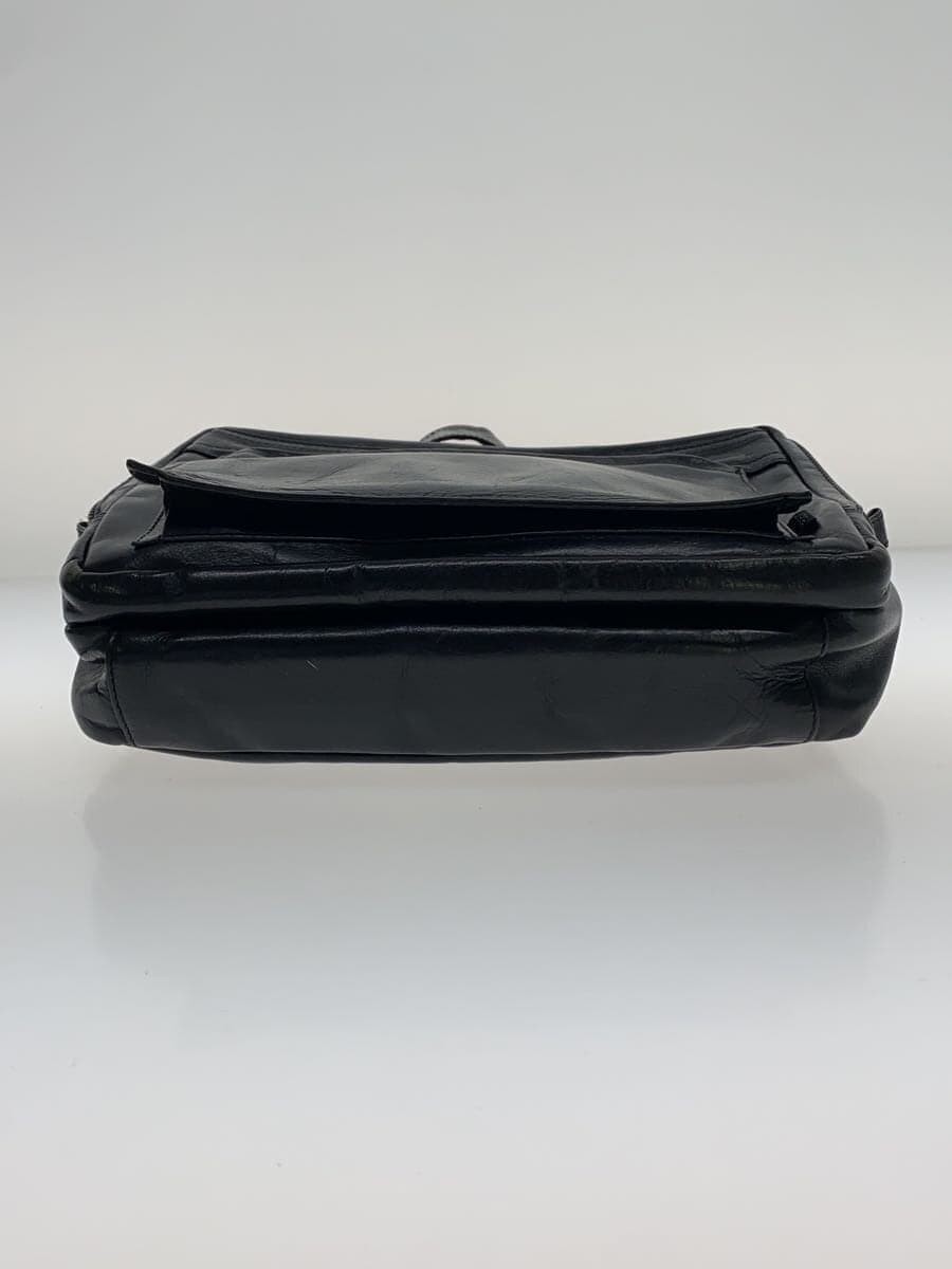 PORTER Shoulder Bag Leather Black 4