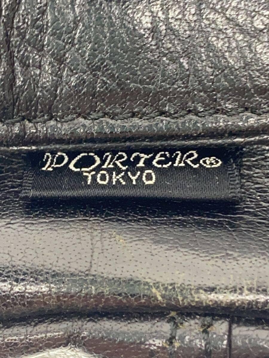 PORTER Shoulder Bag Leather Black 5