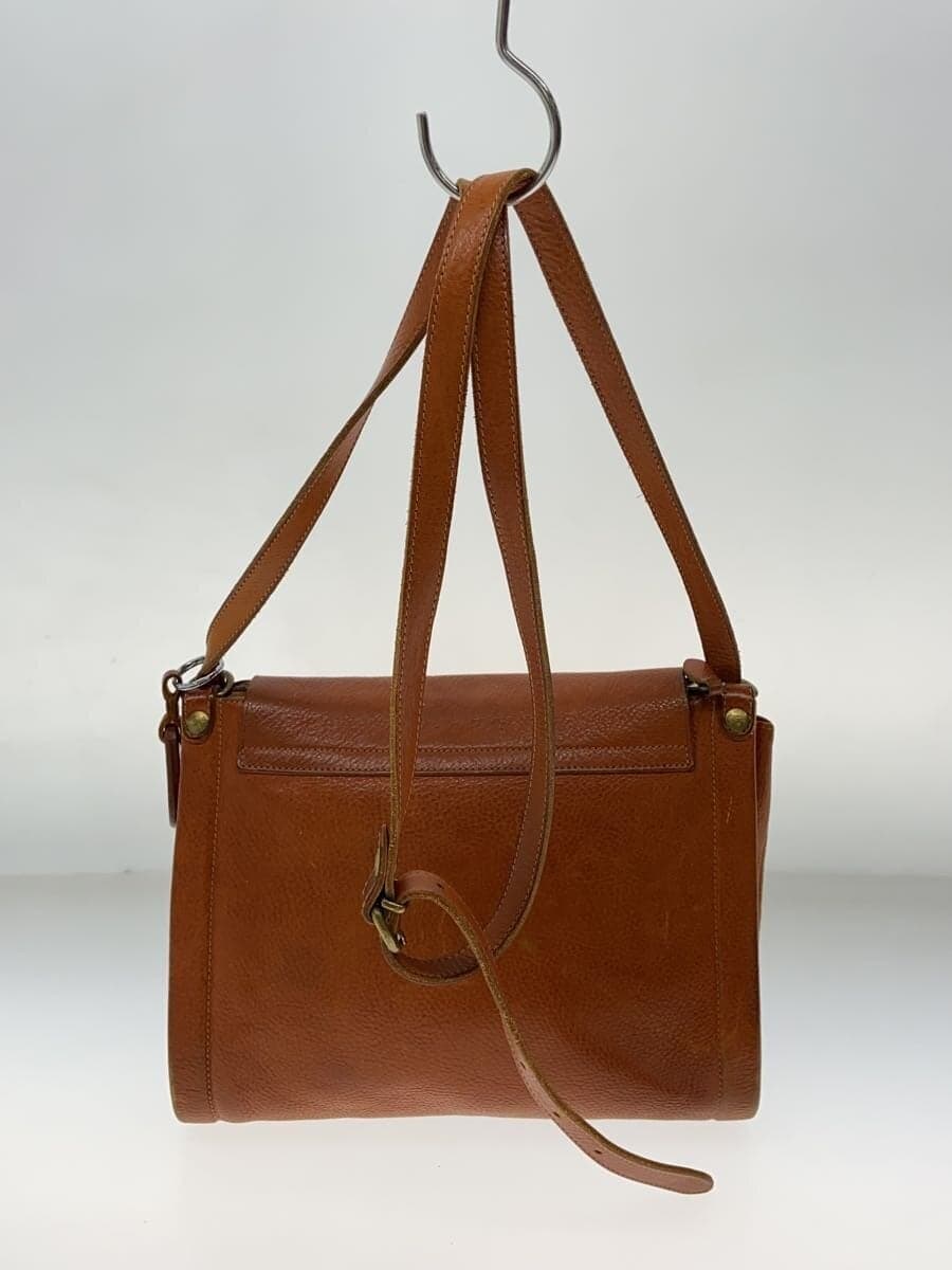 IL BISONTE Shoulder Bag Leather BRW Plain 3