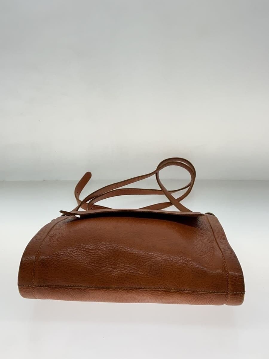 IL BISONTE Shoulder Bag Leather BRW Plain 4