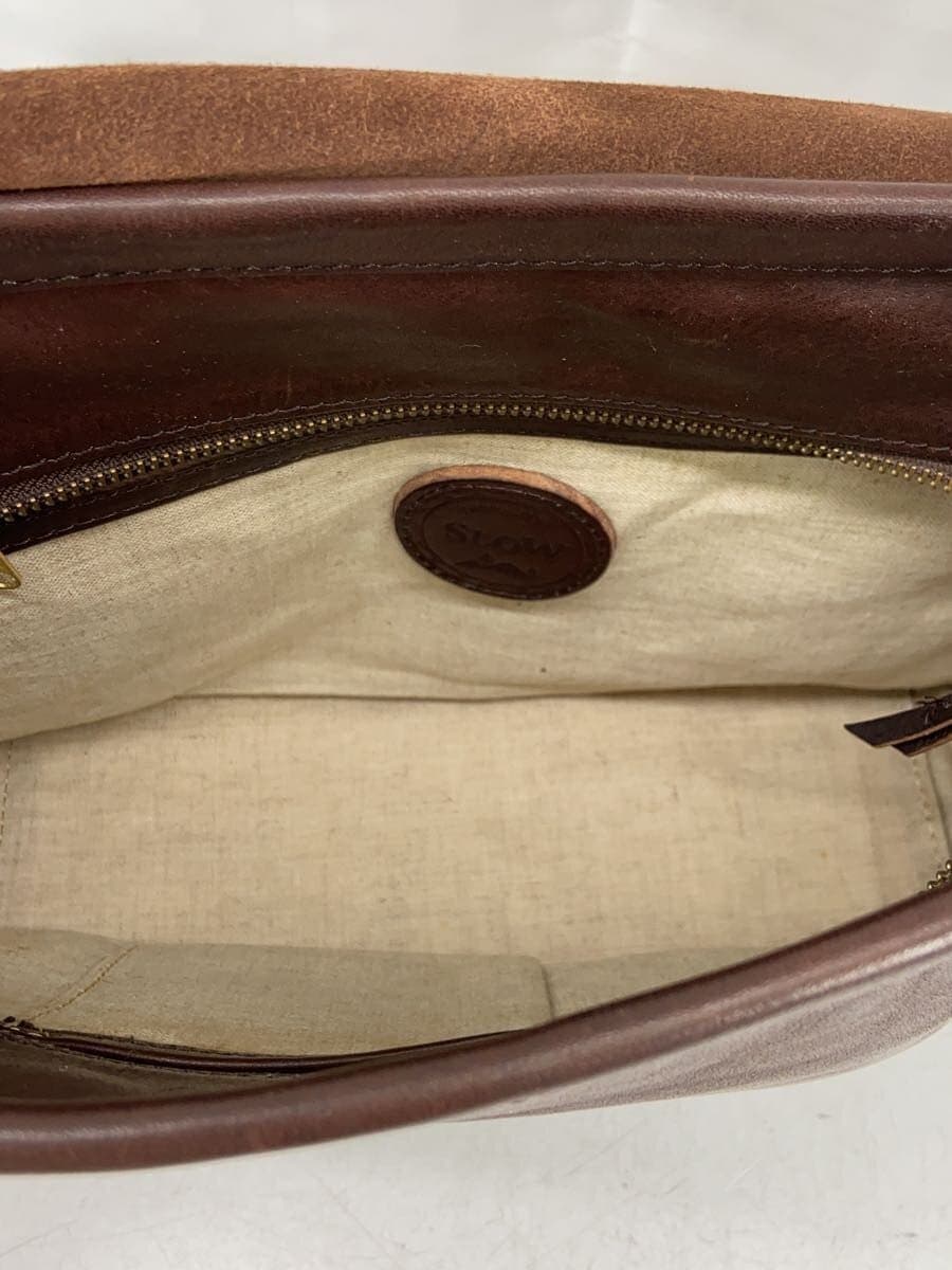 SLOW Rubono Shoulder Bag Leather BRW 6