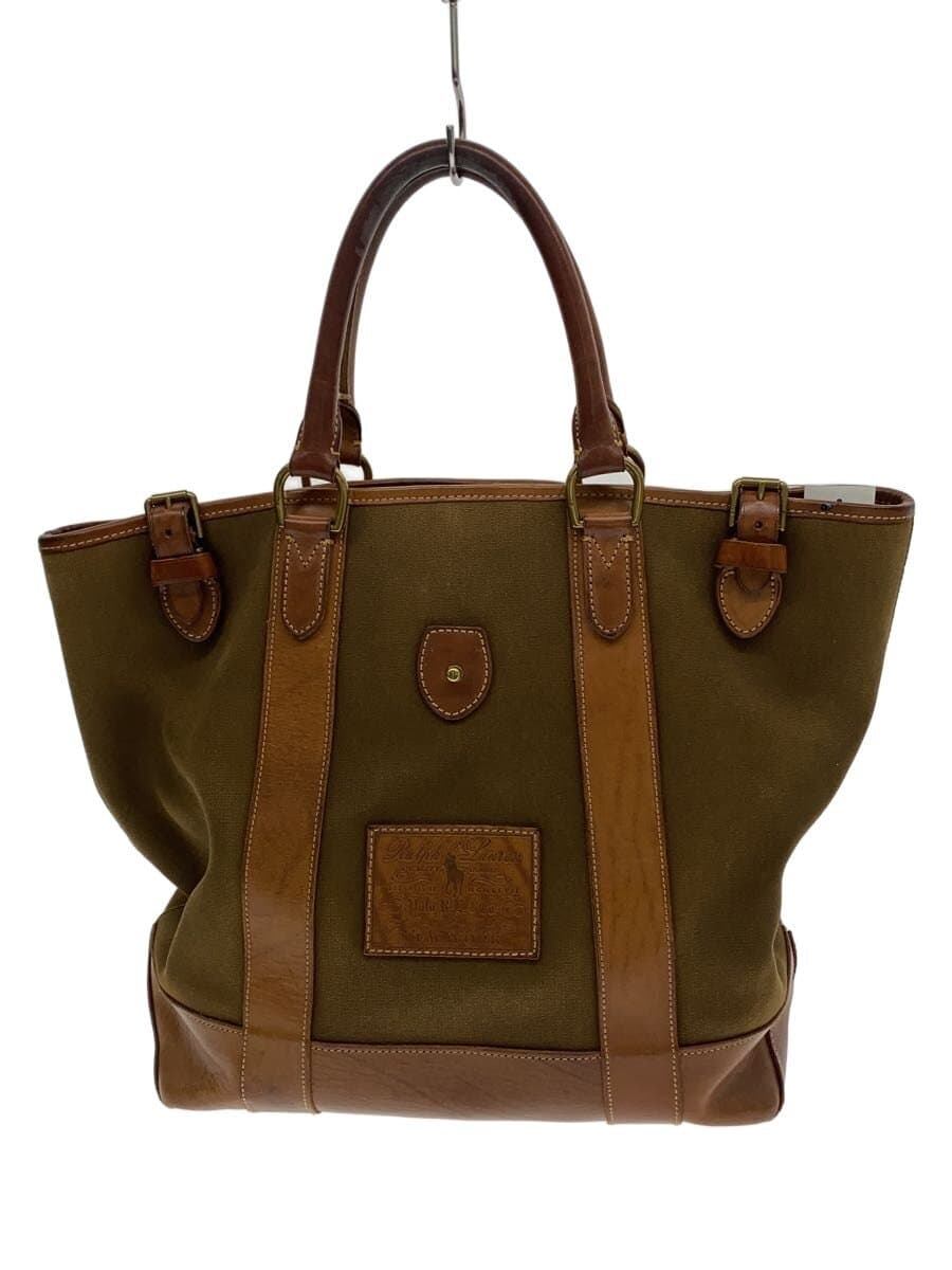 POLO RALPH LAUREN Tote Bag Canvas KHK