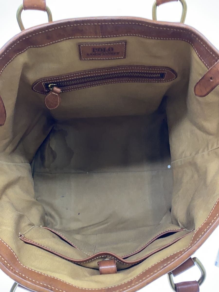 POLO RALPH LAUREN Tote Bag Canvas KHK 6