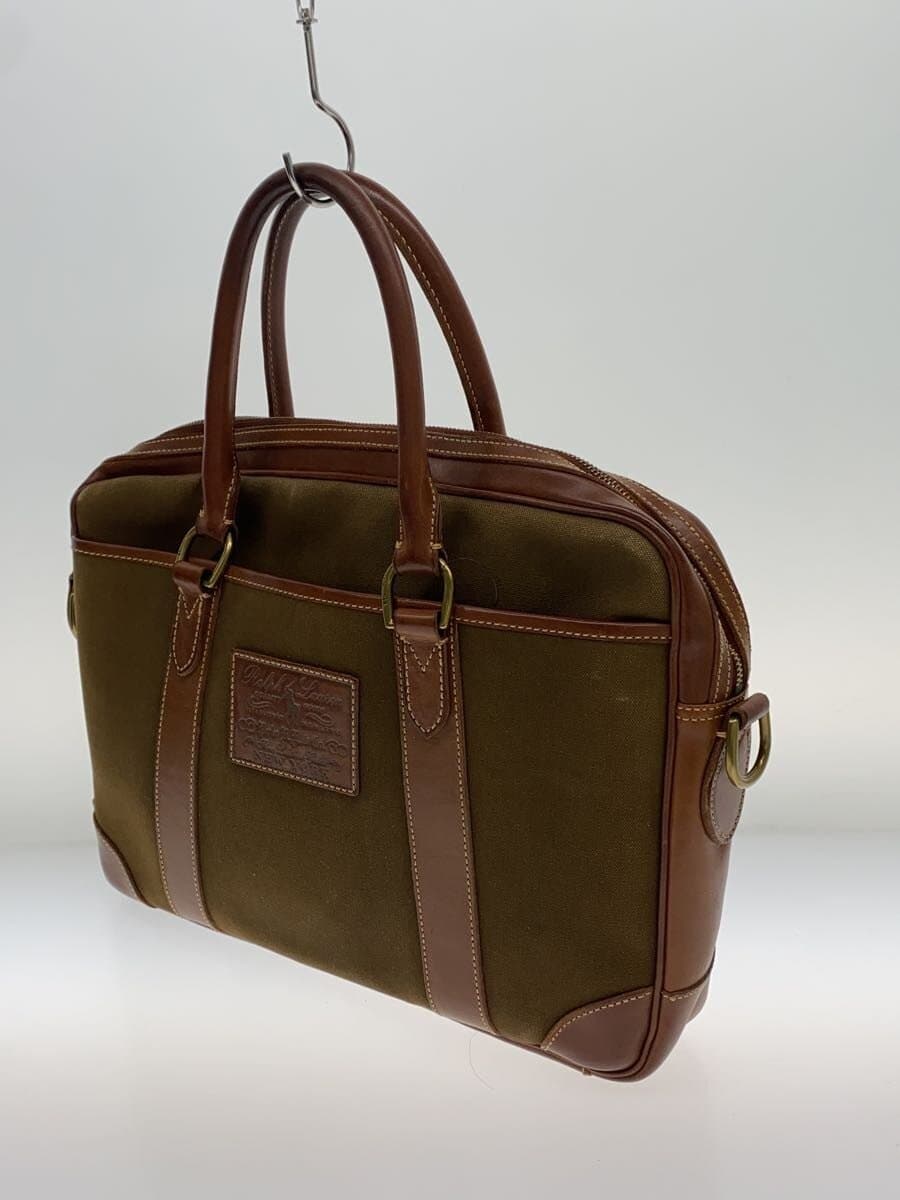 POLO RALPH LAUREN Briefcase Canvas KHK 2