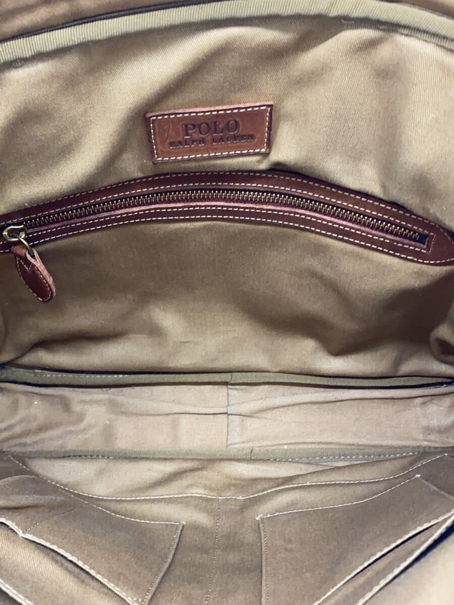 POLO RALPH LAUREN Briefcase Canvas KHK 6