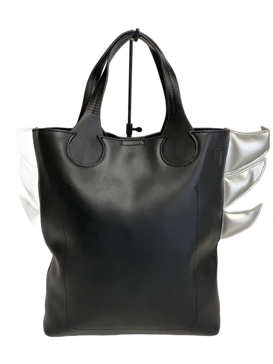 TSUMORI CHISATO tote bag leather black missing shoulder strap