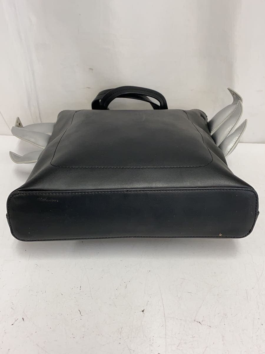 TSUMORI CHISATO tote bag leather black missing shoulder strap 4