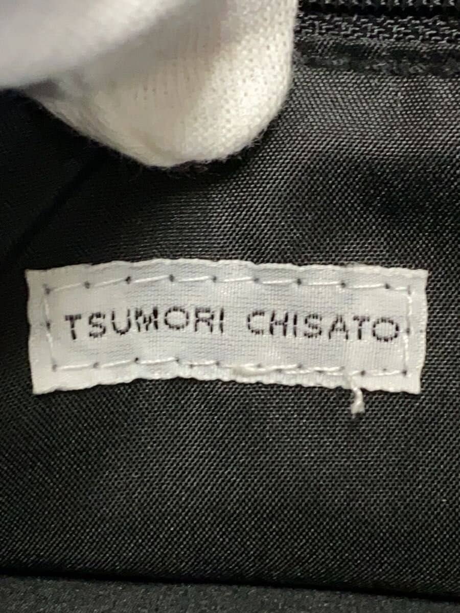 TSUMORI CHISATO tote bag leather black missing shoulder strap 5