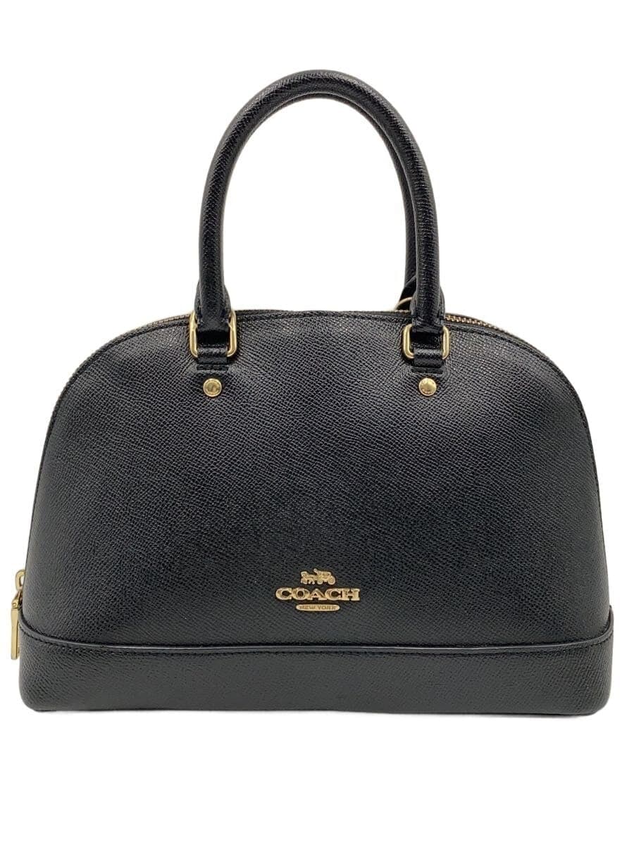 COACH Handbag Leather BLK F27591
