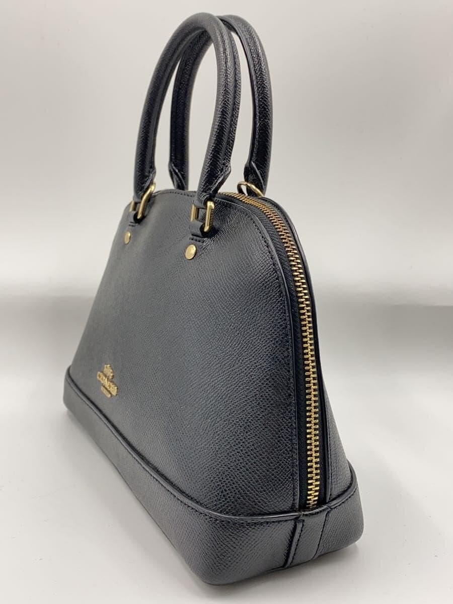 COACH Handbag Leather BLK F27591 2