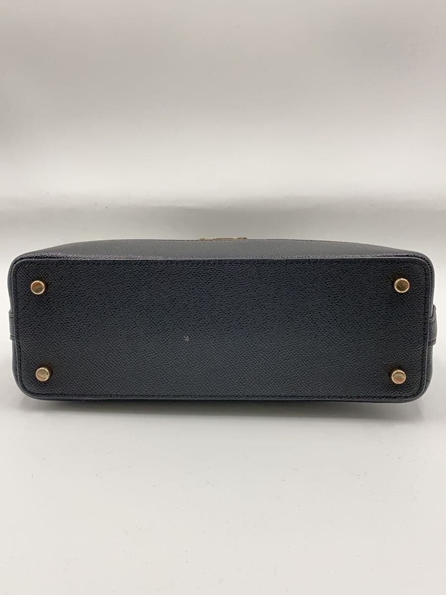 COACH Handbag Leather BLK F27591 4