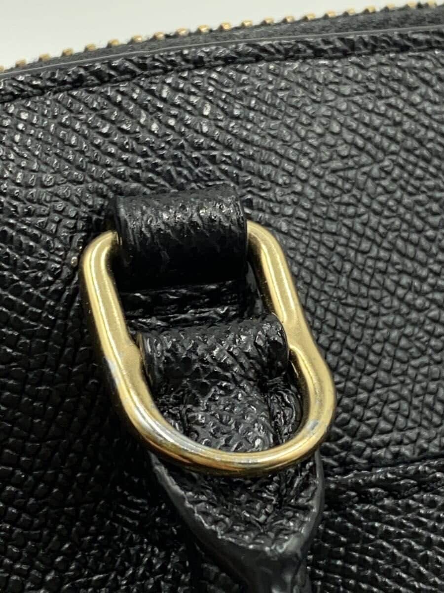 COACH Handbag Leather BLK F27591 8