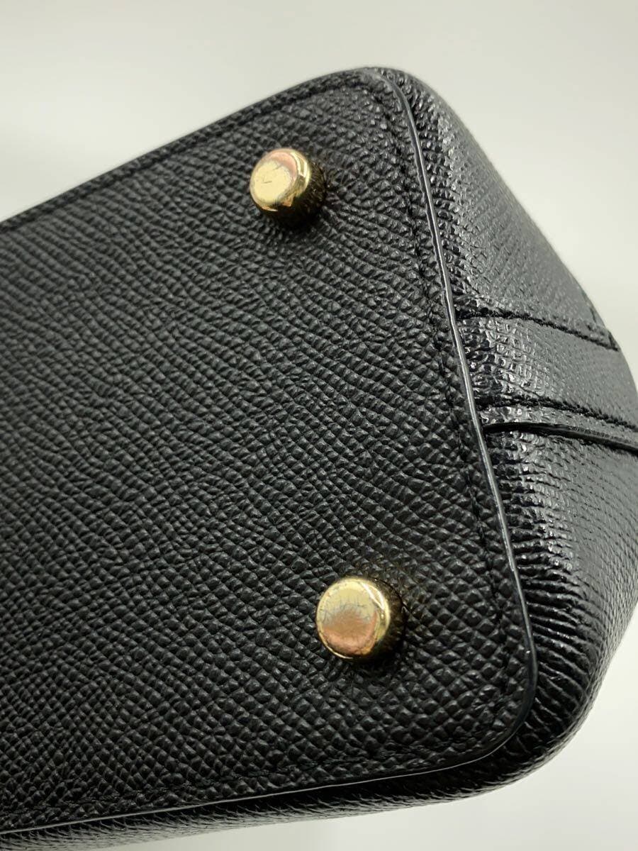COACH Handbag Leather BLK F27591 9