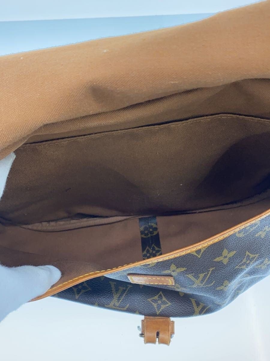 LOUIS VUITTON Bag Leather BRW All-over print 893FC 6