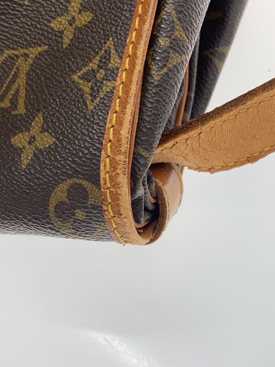 LOUIS VUITTON Bag Leather BRW All-over print 893FC 9