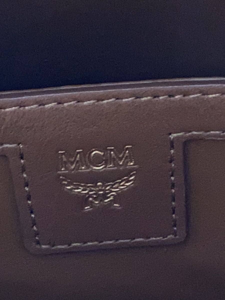 MCM Backpack Leather Black All-over pattern 5