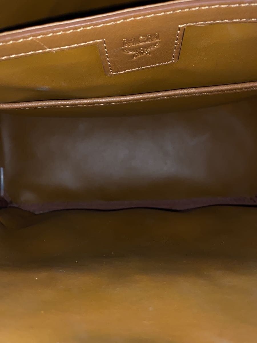 MCM Backpack Leather Black All-over pattern 6