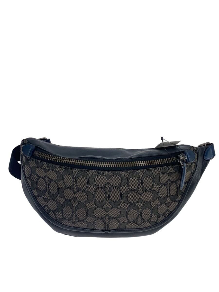 COACH Shoulder Bag Leather Black All-over Pattern B2180