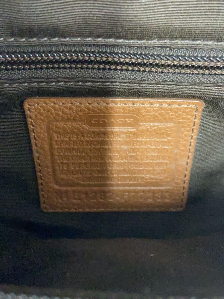 COACH Waist Bag Leather BRW Plain f77233 5