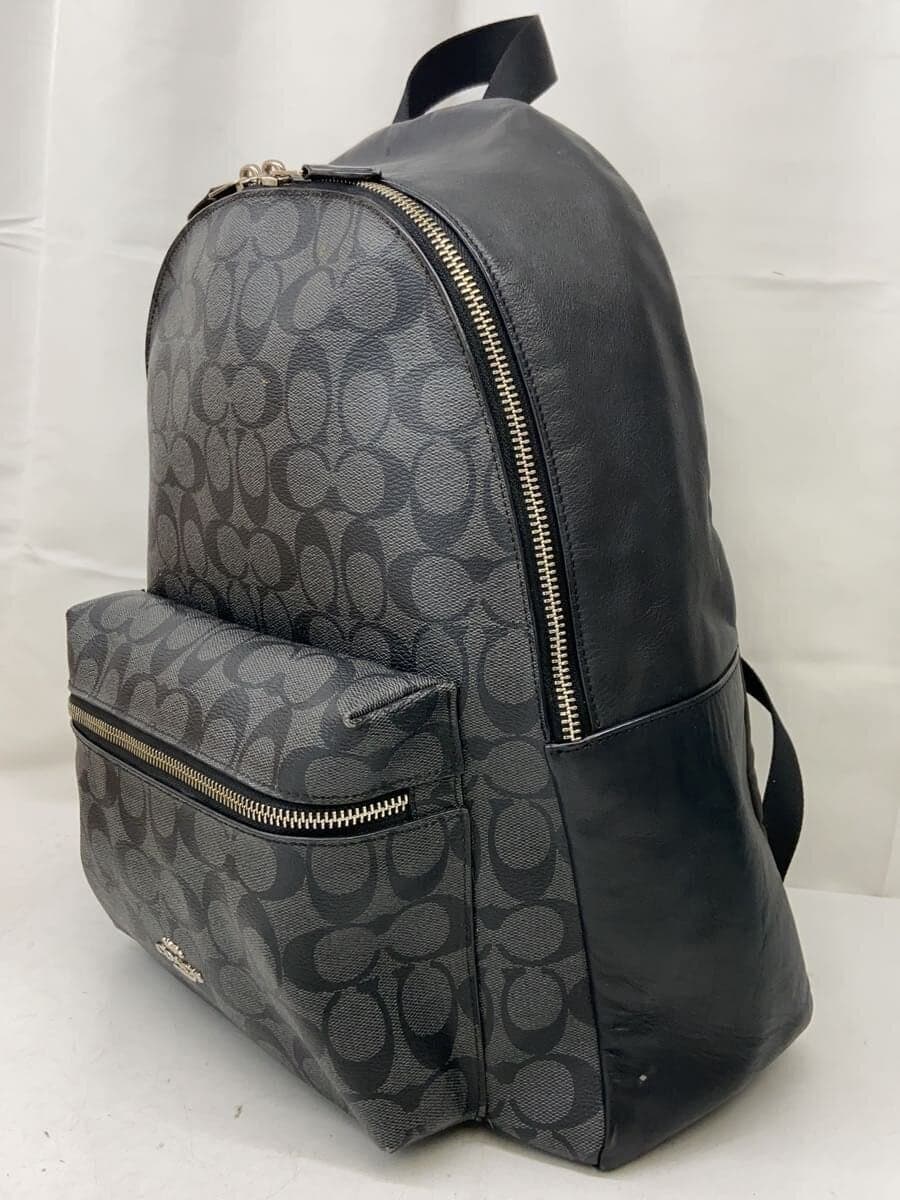 COACH Signature Backpack PVC Black All-over pattern F58314 2