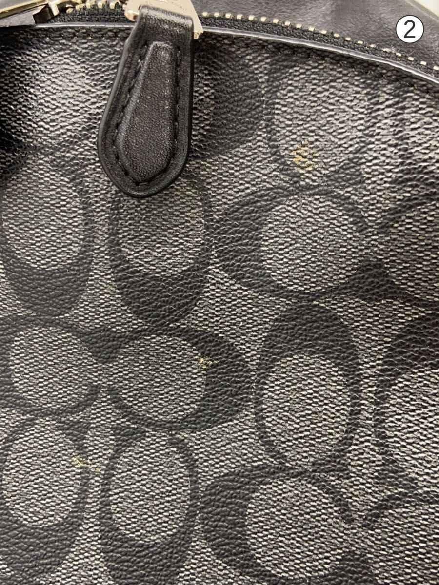 COACH Signature Backpack PVC Black All-over pattern F58314 8